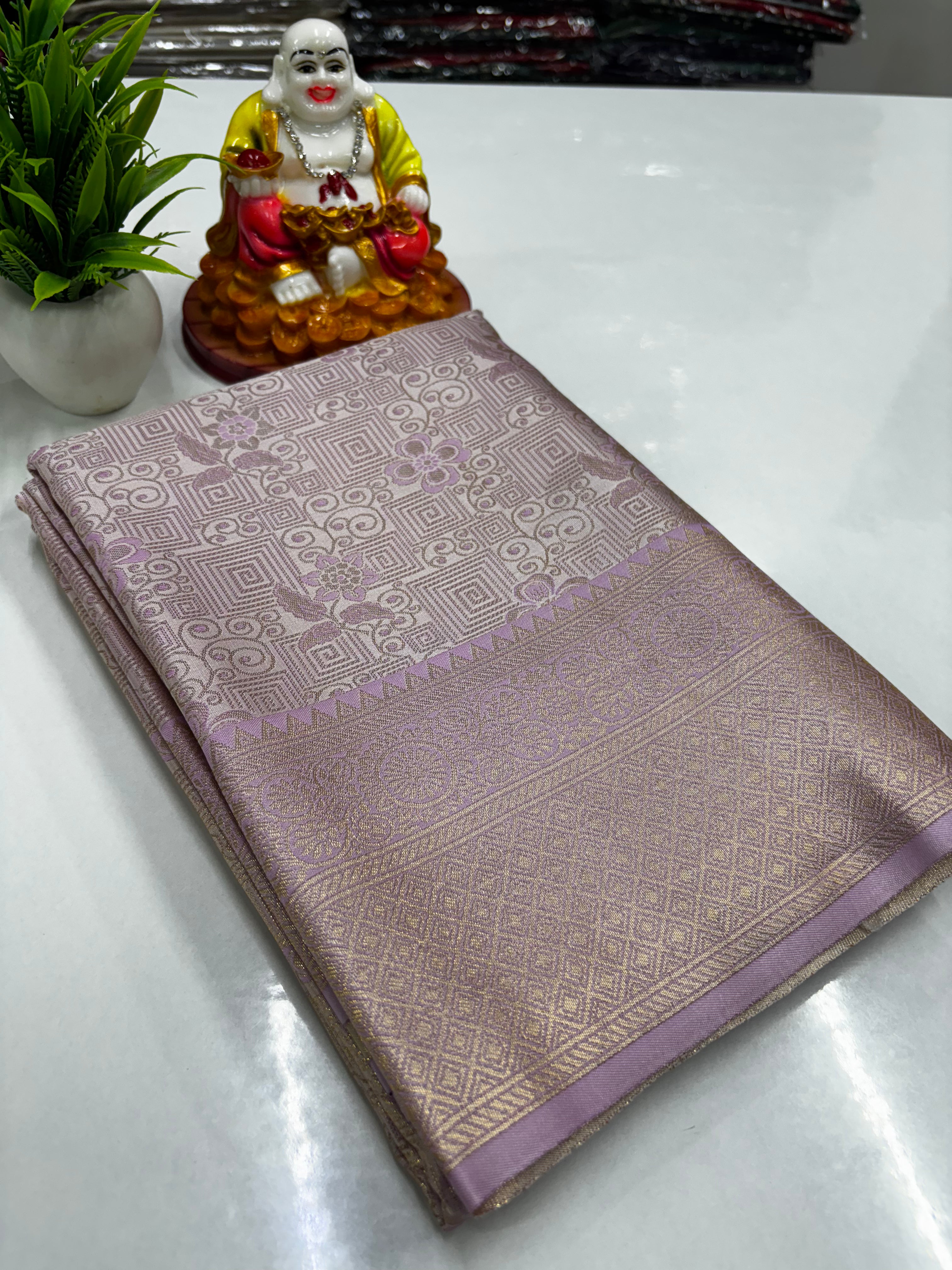 Premium Satin Saree – Elegant Shine &amp; Grace ✨