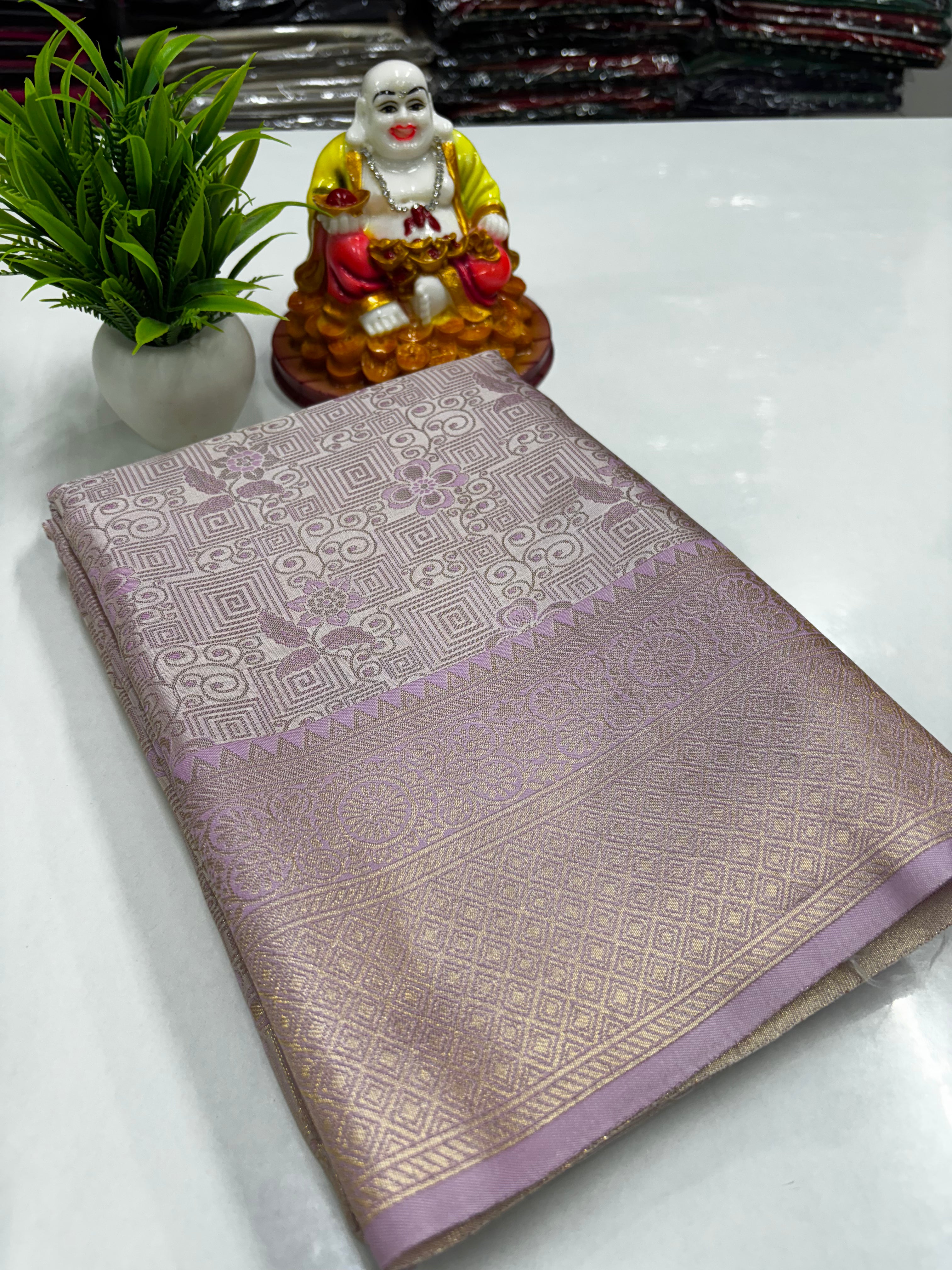 Premium Satin Saree – Elegant Shine &amp; Grace ✨
