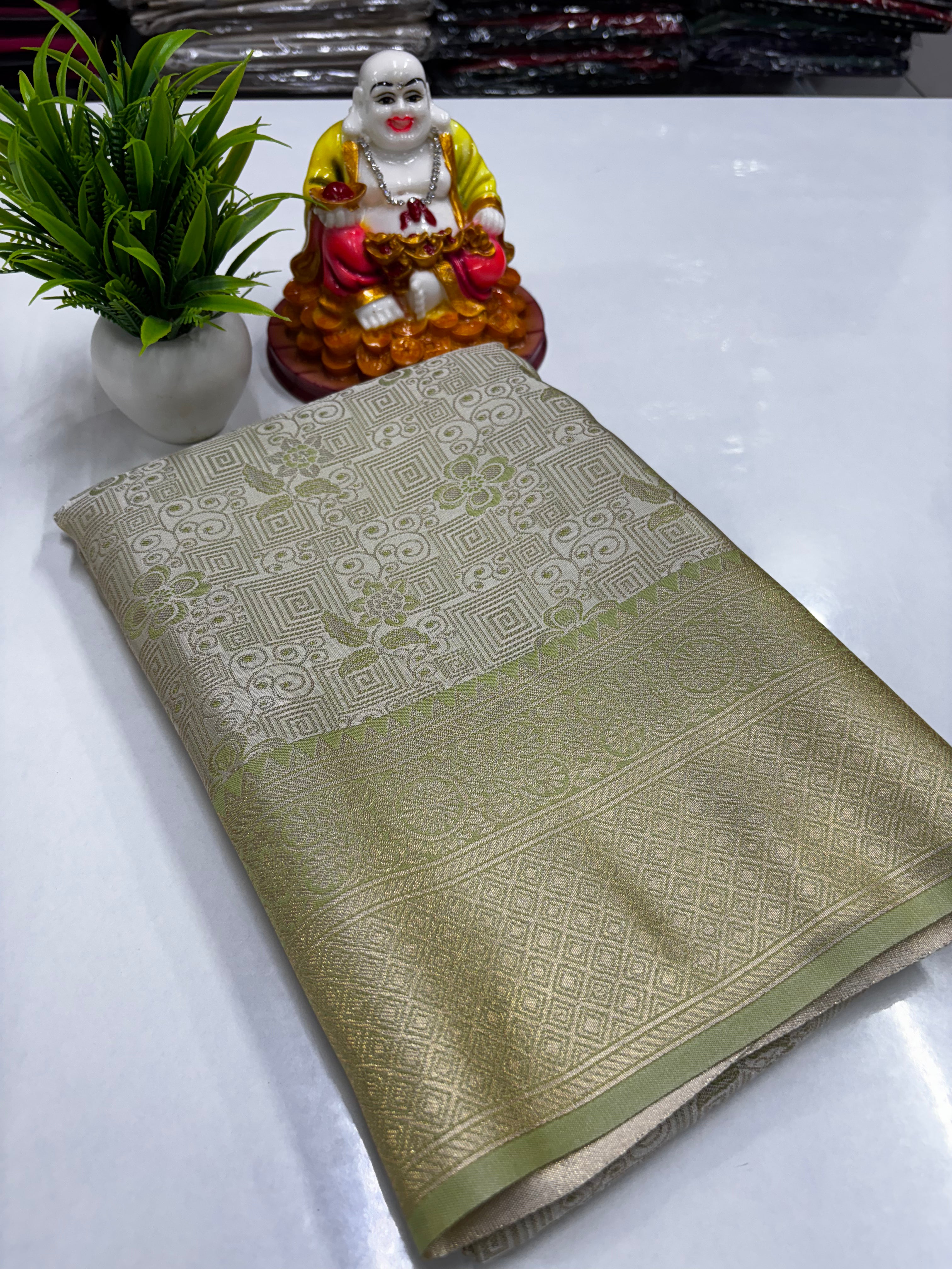 Premium Satin Saree – Elegant Shine &amp; Grace ✨