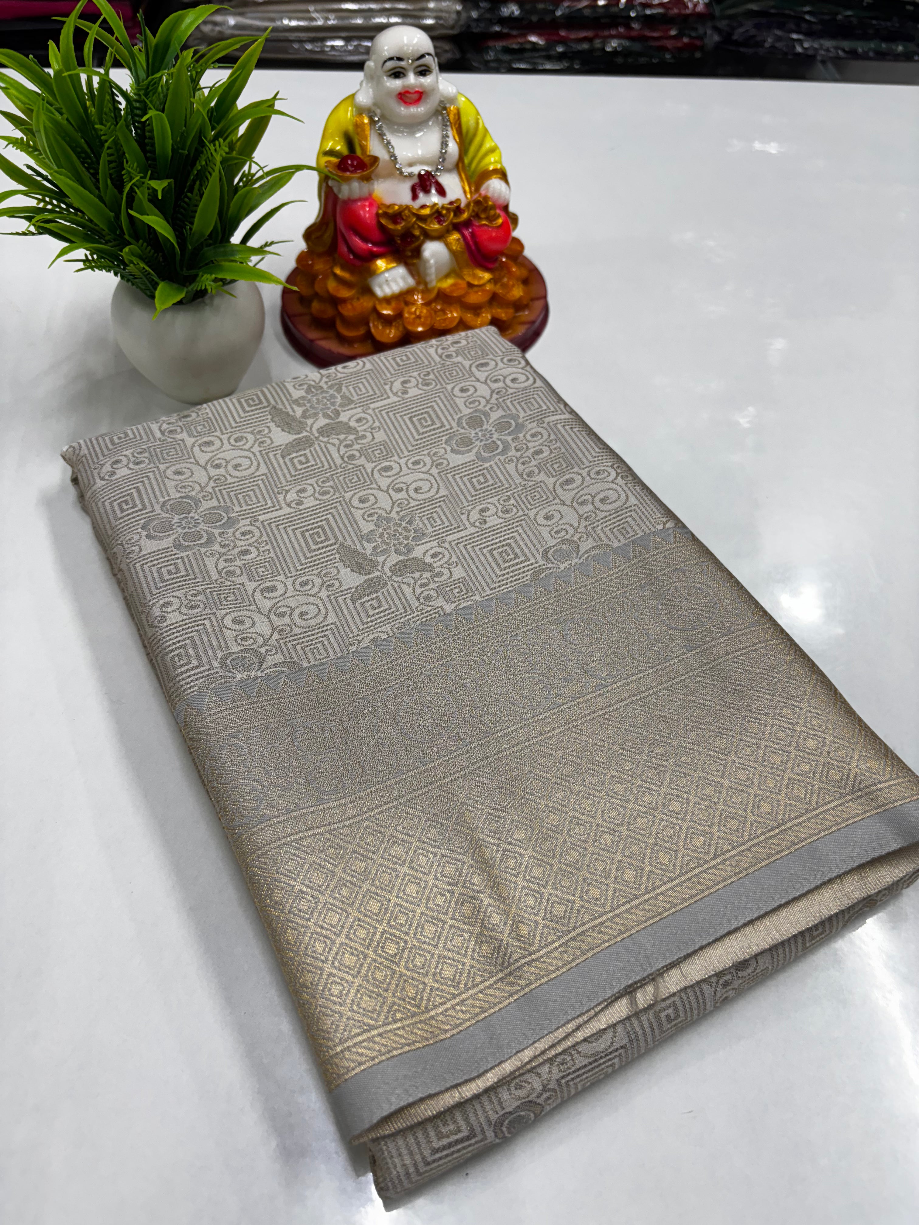 Premium Satin Saree – Elegant Shine &amp; Grace ✨