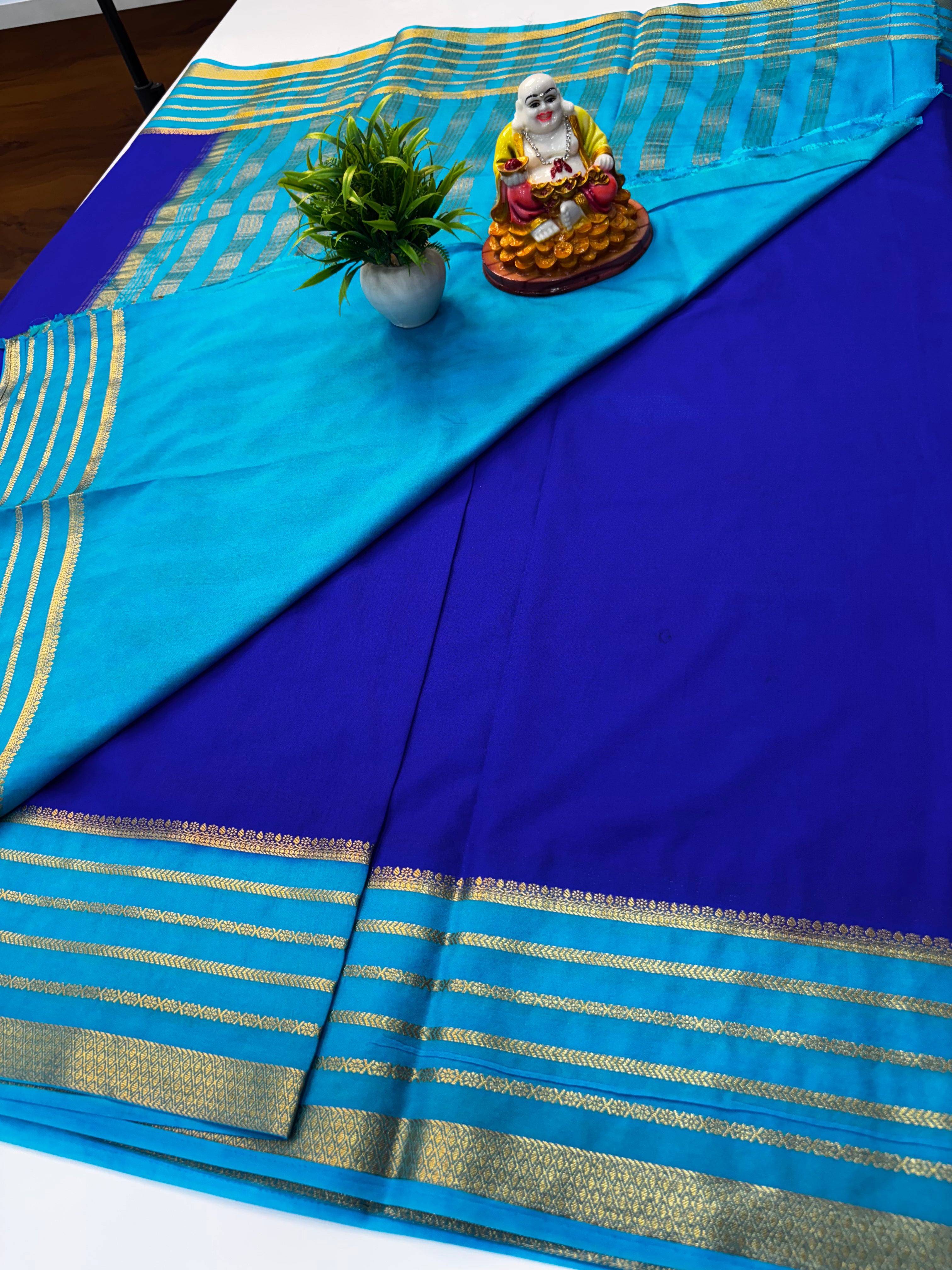Premium Mysore Crepe Silk Saree with Rich Pallu – Padmavathi Silks and Sarees