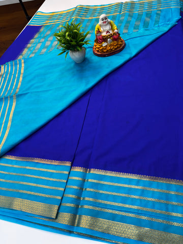 Premium Mysore Crepe Silk Saree with Rich Pallu – Padmavathi Silks and Sarees